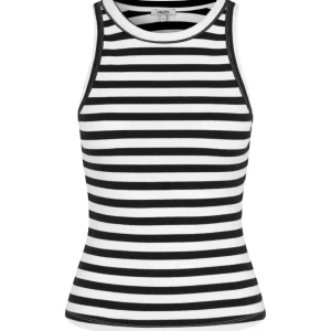 Jaxson-M Top - White Black Stripe