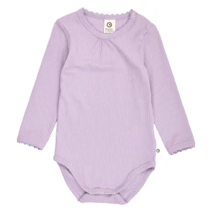 Mellow Picot Langærmet Body, Dream, Müsli