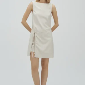 Ellenor-F Kjole - Natural Linen